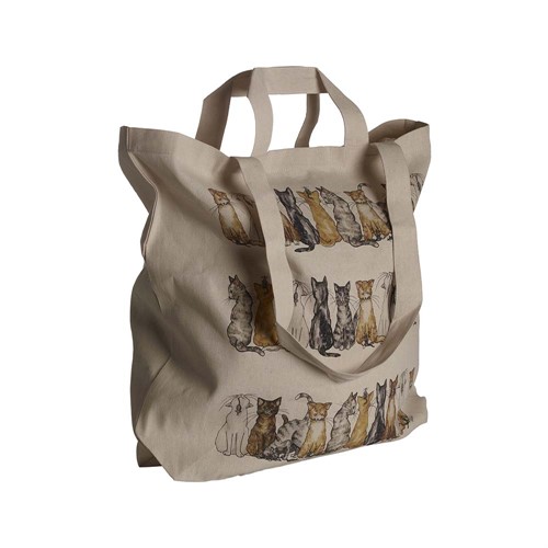 Tygkasse Katt, 42x48x10cm