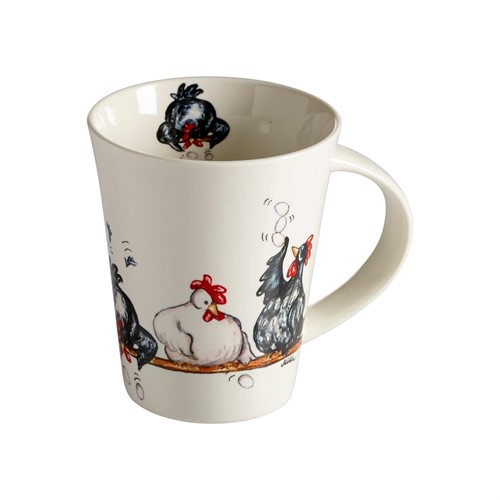 Tasse Hühner H.11cm, 35cl