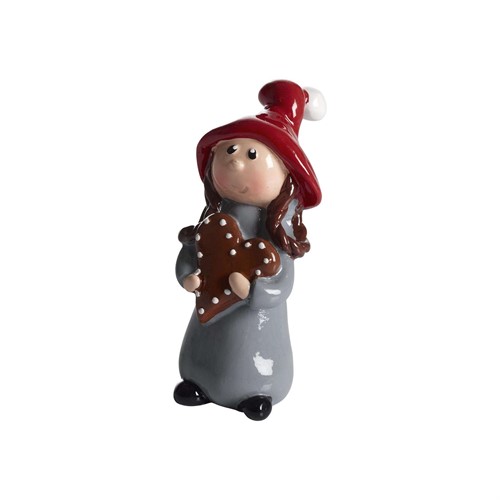 Wichtel Lotta mit Lebkuchen H.8cm