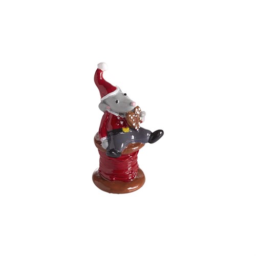 Mösslund sitter på trådrulle, H.6cm