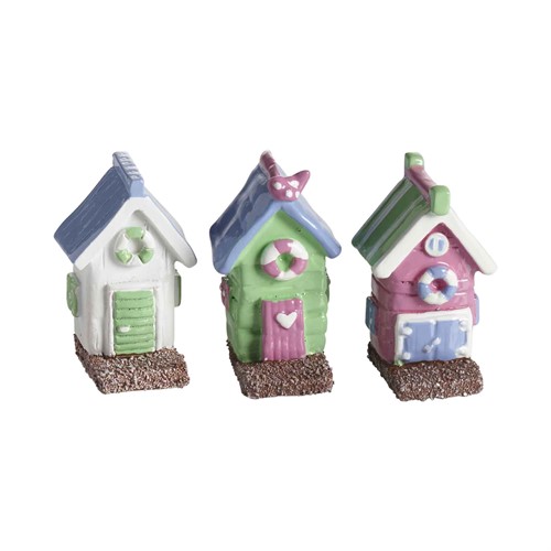 Badehaus 3-teilig, H.5cm