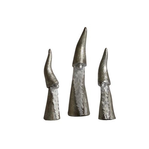 Tomten den långa silver 3-pack H.7-9cm