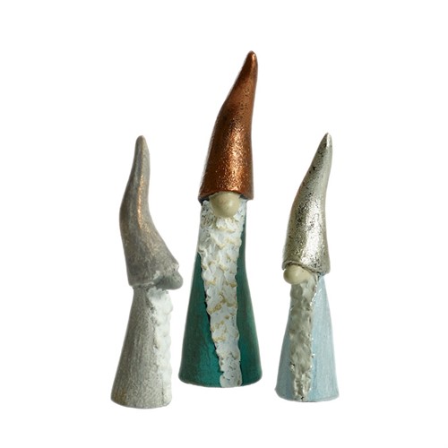 Tomten den långa metall 3-pack H.7-9cm