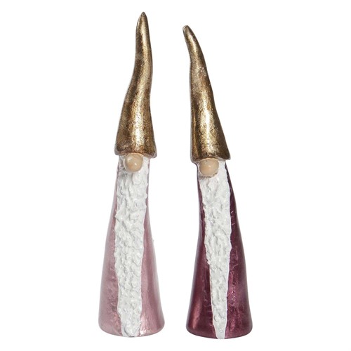 Tomte Wichtel rosa 2 Stk. H.15cm