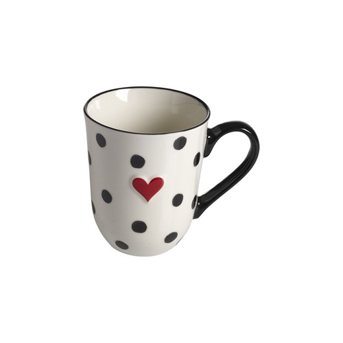 Mug Heart H.11cm, 37cl