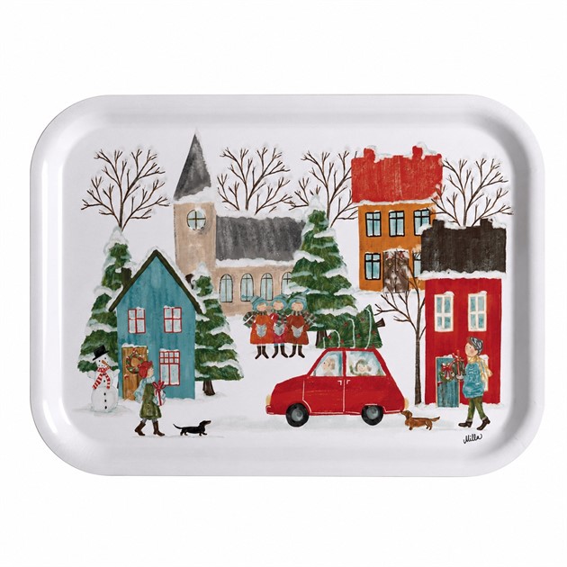 Tray Winter L.27cm, W.20cm