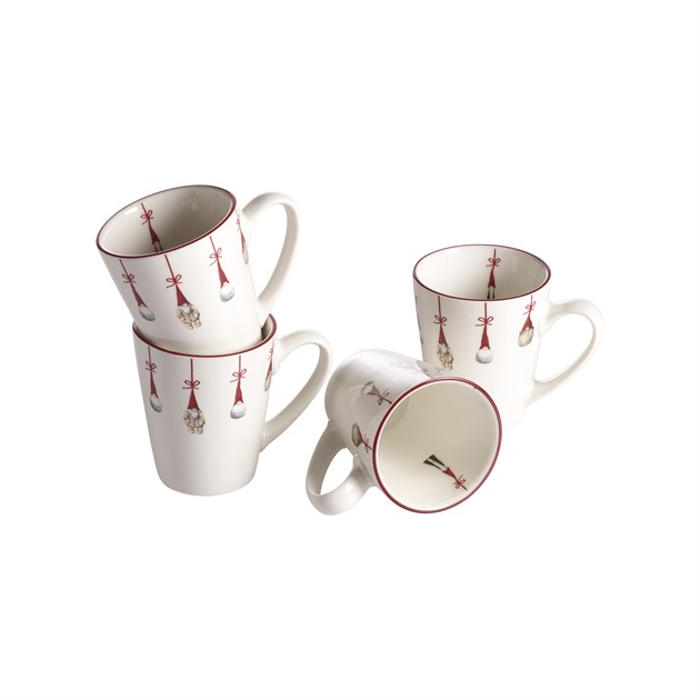 Mug Santas, 4-p H.7,5cm, 12cl