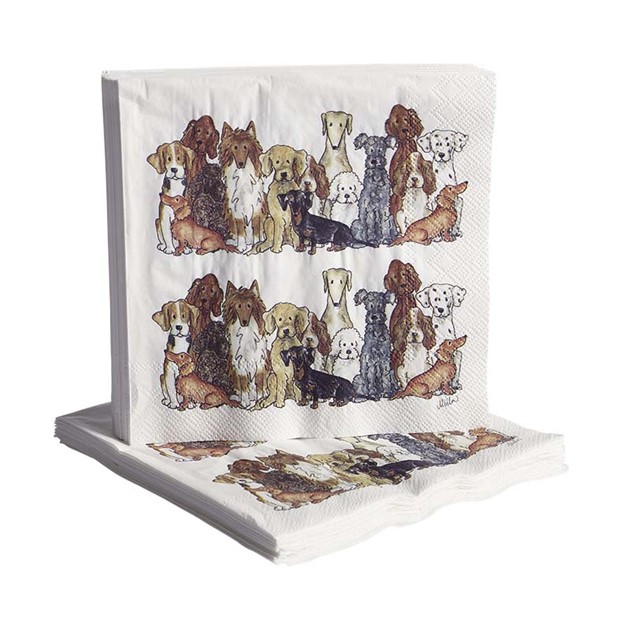 Paper napkins Dog 20pcs, 33x33cm