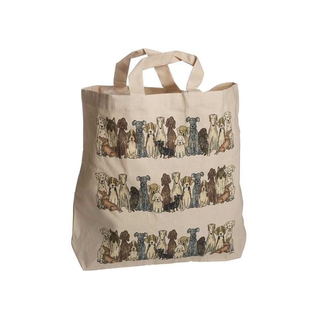 Baumwolltasche Hund, 42x48x10cm