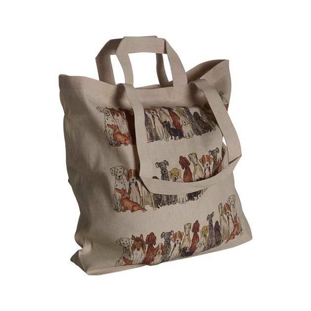 Cottonbag Dog, 42x48x10cm