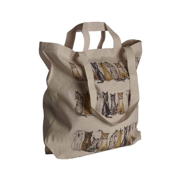 Cottonbag Cat, 42x48x10cm