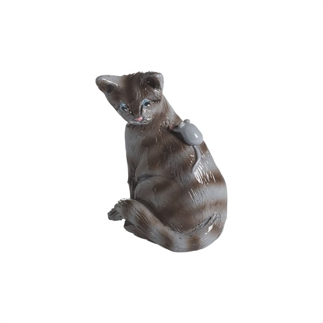 Cat Bella grey, H.7cm
