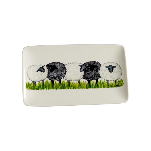 Plate Sheep L.21cm, B.13cm