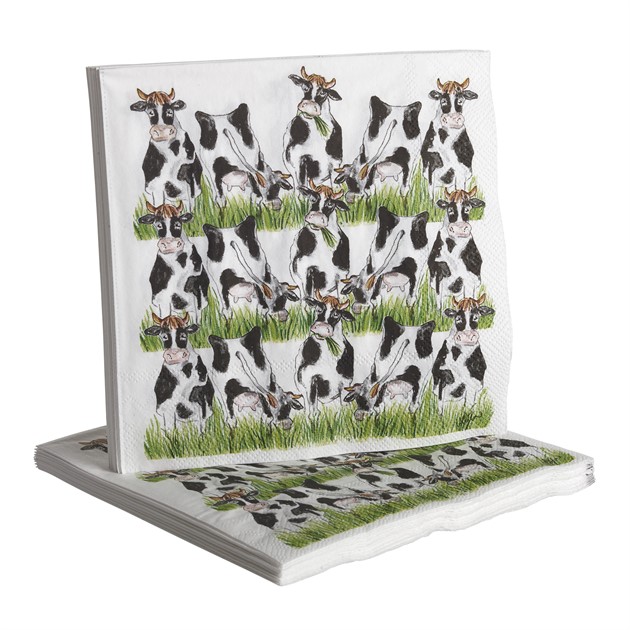 Paper napkins Cow 20pcs, 33x33cm