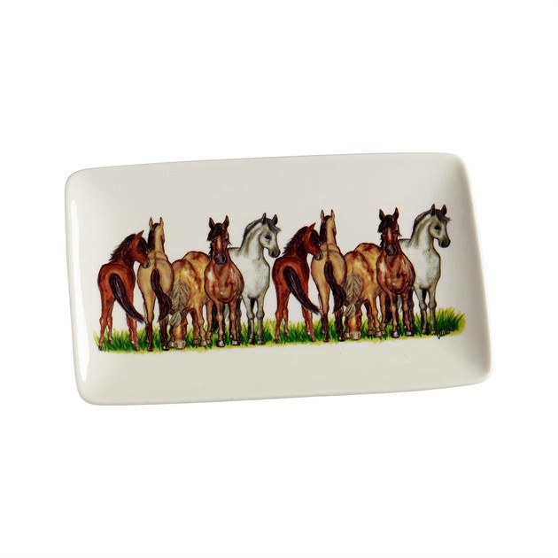 Plate Horse L.21cm, B.13cm