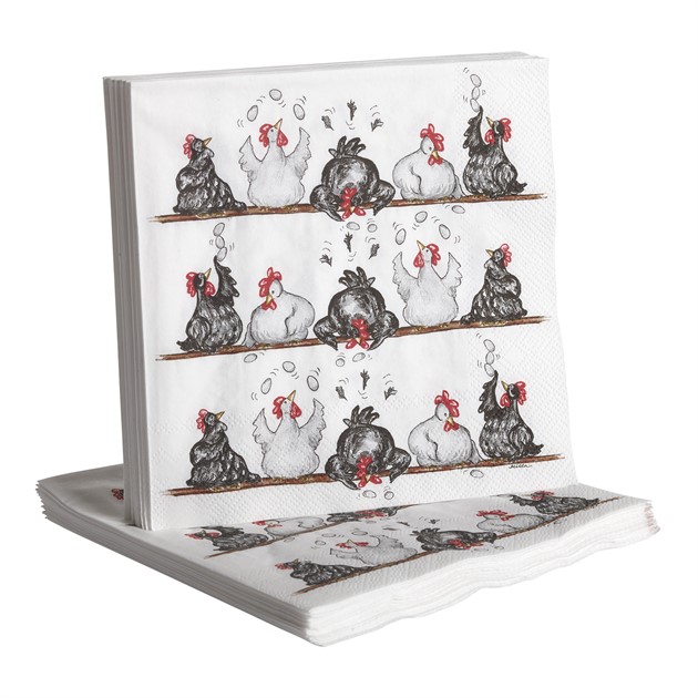 Lunchservett Hönor 33x33cm