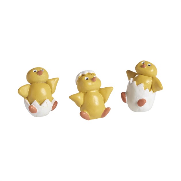 Chicken 3 des. assort, H.2,5cm