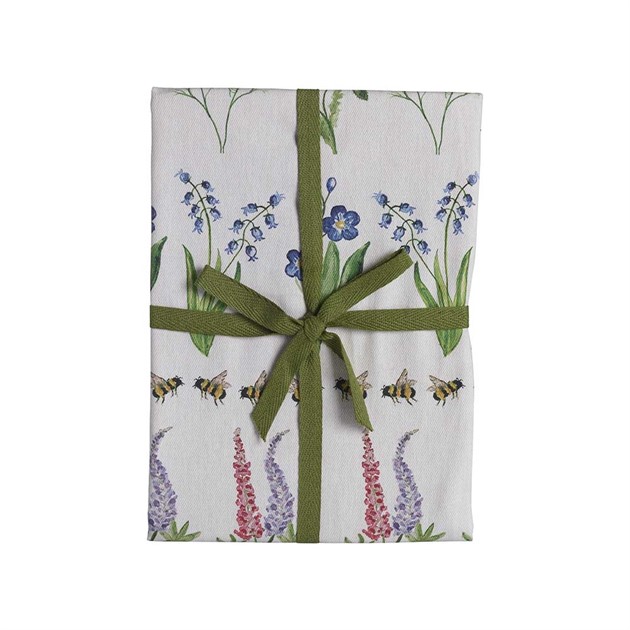 Kökshandduk Sommar, återvunnen bomull 50x70cm