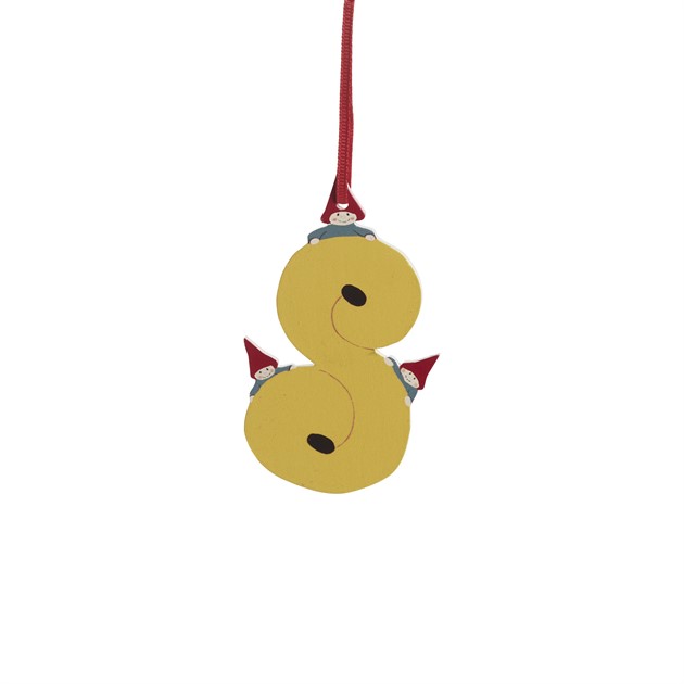 Hängande Lussekatt i trä, H.10cm