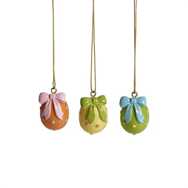 Hängande ägg, färg sort H.3cm