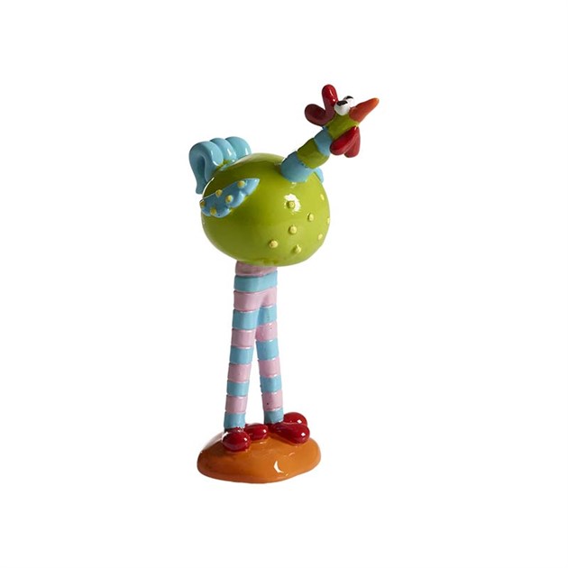 Gyllenkrok på ben grön, H.12cm