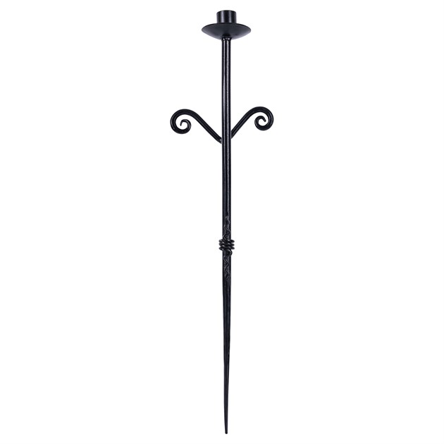 Väggljusstake svart H.54cm