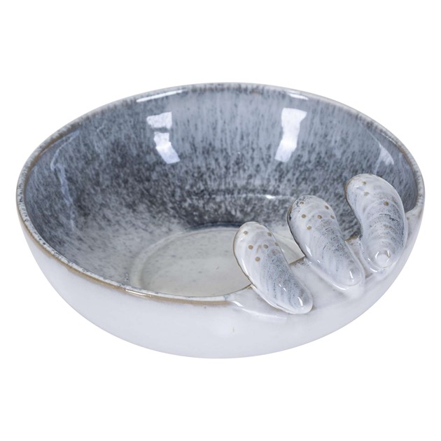 Bowl Sea mussels large, creme ø19cm