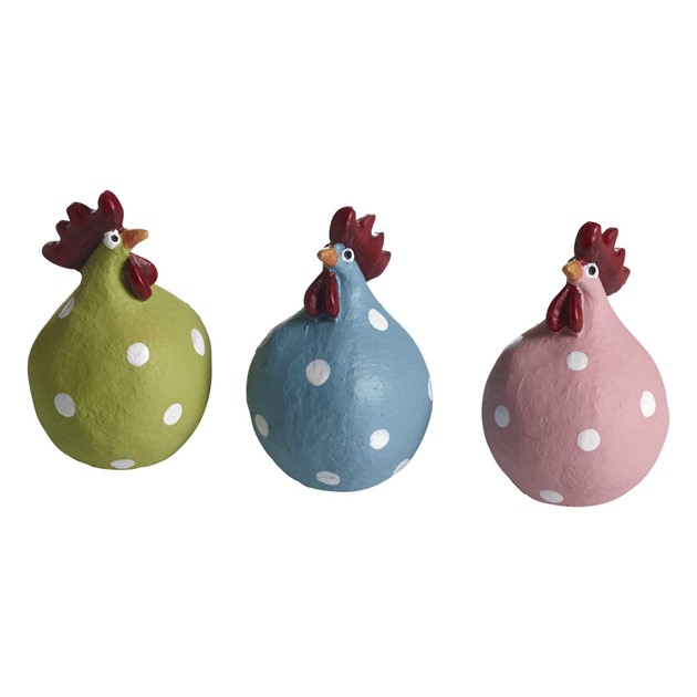 Hen Palette 3pcs, H.5,2cm