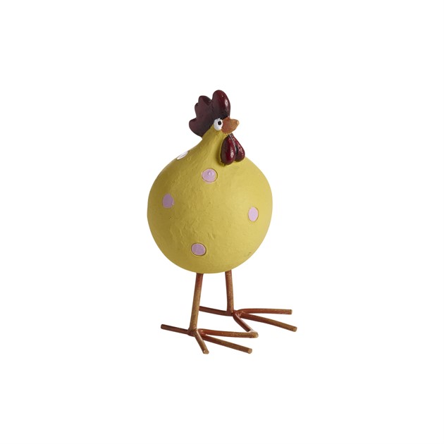 Hen Poppy with leg, yellow H.7,6cm