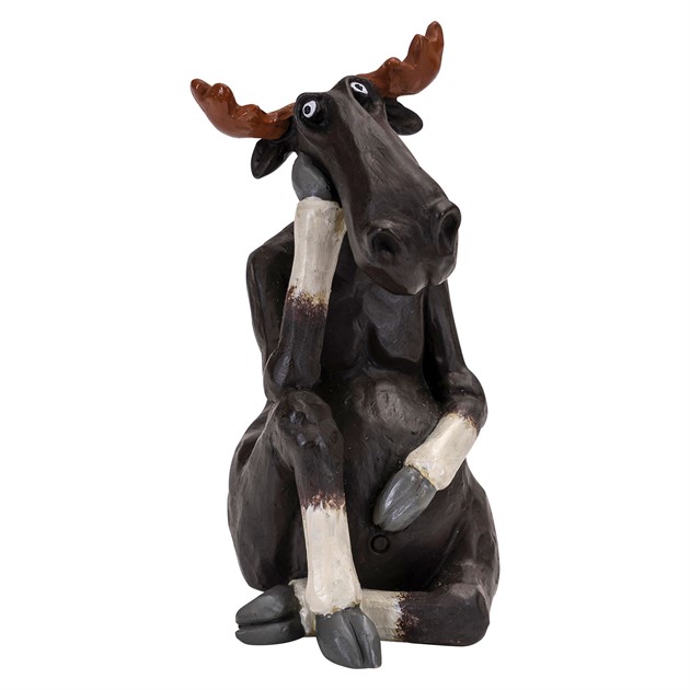 Elch nachdenkend H.8cm