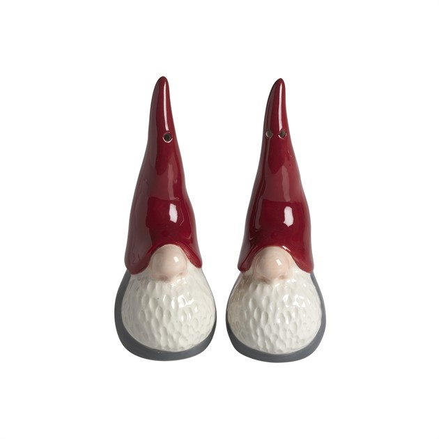 Salt och Peppar set, Dekortomte H.11,5cm