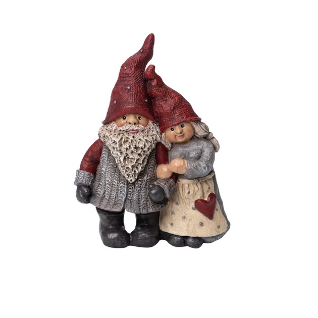 Santa Håkan and Stina, hug H.9cm