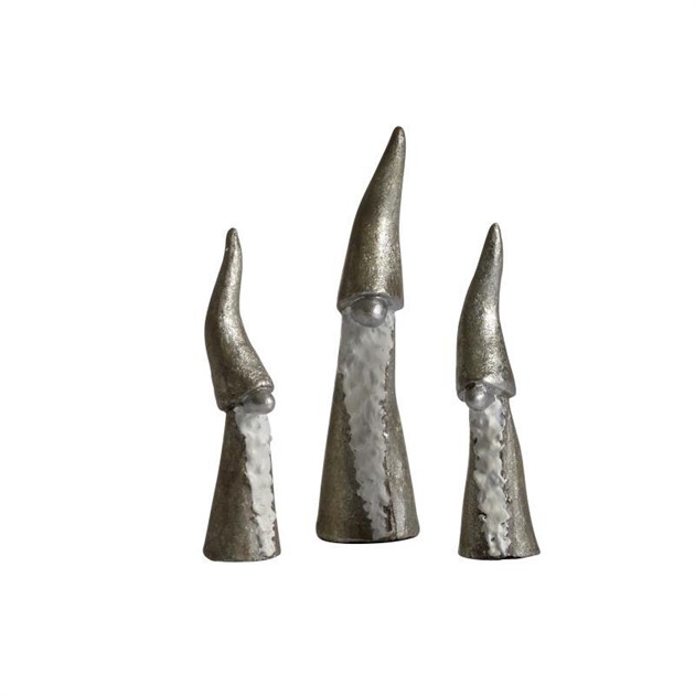 Tomten den långa silver 3-pack H.7-9cm
