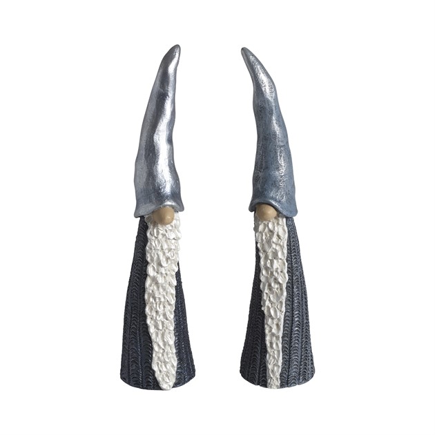 Tomten den långa blå, 2 st H.15cm