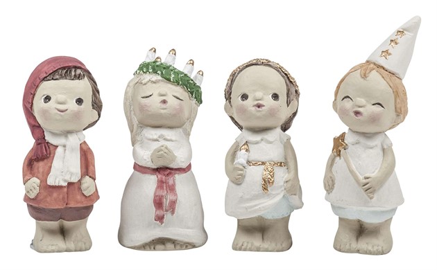 Small Lucia children 4 pcs H.6-8cm