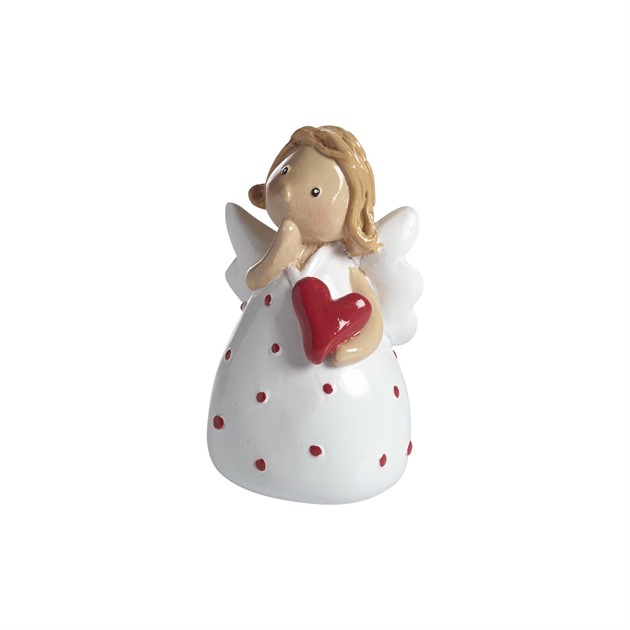 Engel Birgit rot, mittel H.6,8cm