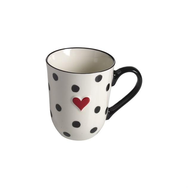 Mug Heart H.11cm, 37cl